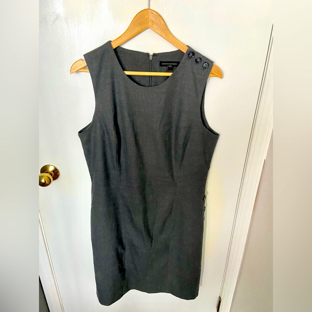 Banana Republic brushed cotton zip-up dress